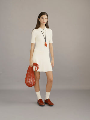 Godet Knit Dress