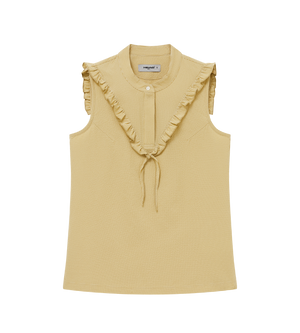 Ruffle Sleeveless Top