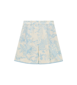 Bound Box Pleat Skirt