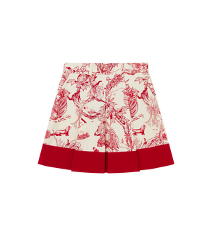 BOUND BOX PLEAT SKIRT