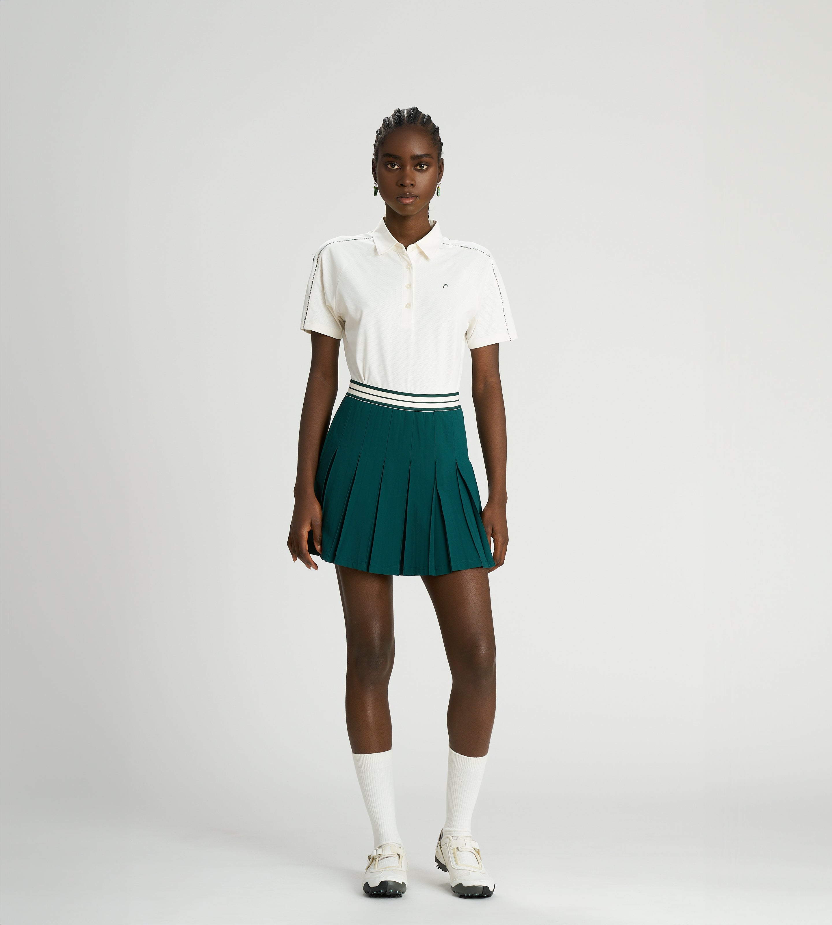Box Pleat Skirt - Green | Head Golf
