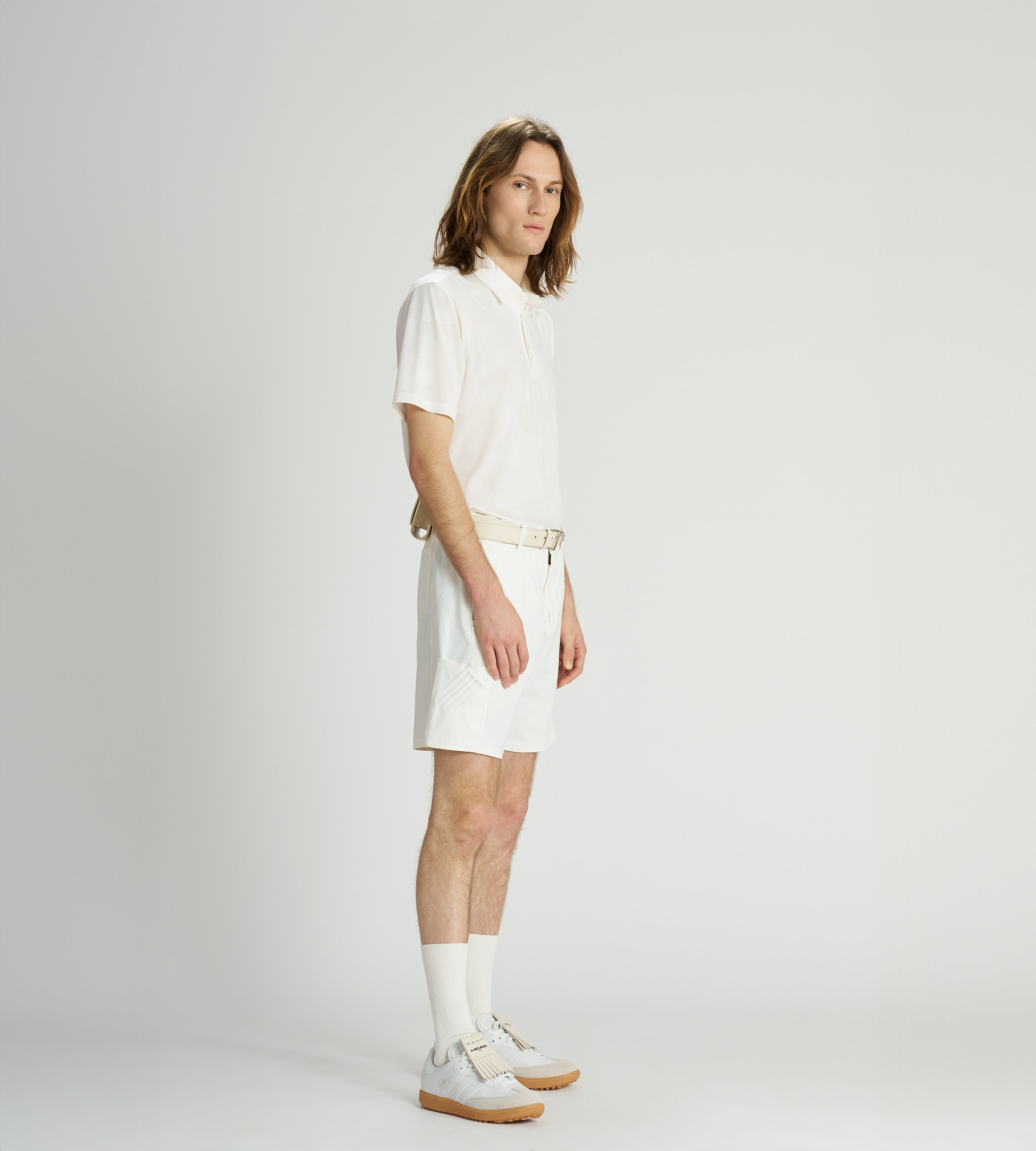 Jacquard Knit Polo - White | Head Golf