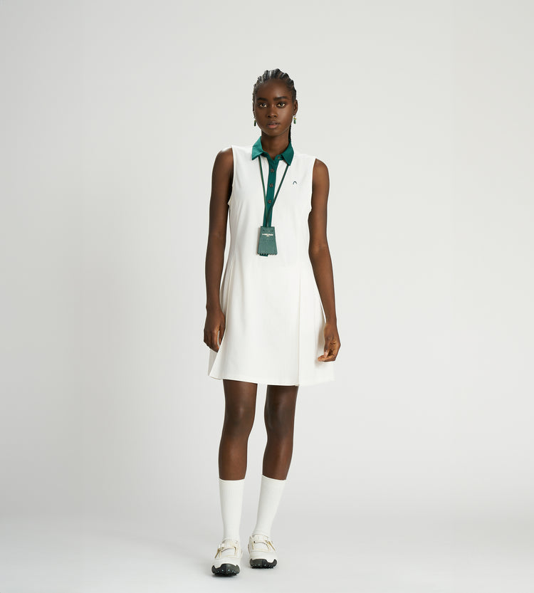 knee length dresses for ladies Dune Racerback Women's Golf and Tennis Dress with Collar M / Twilight