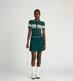 Stripe Knit Polo